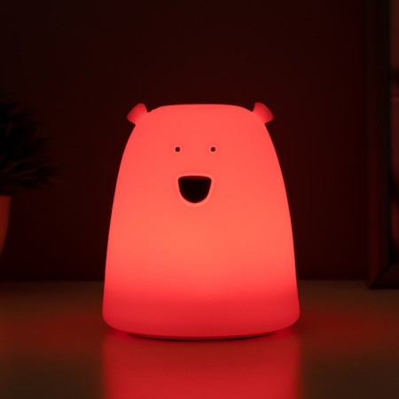 Nightlight "Antistress Cyaksh Bear" Led RGB from batteries 3AAA 9x9x10.5 cm Risalux-2