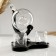 Mini -bar skull, on a stand, skeleton - 850 ml, glasses - 80 ml, 23.5 x 26.5 x 24 cm