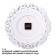 Watching clock, interior: flowers, "hoston", silent, d-40.5 cm, white gold