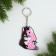 Key keychain, rubber, anime "Chibi", 6.2 x 5.3 cm