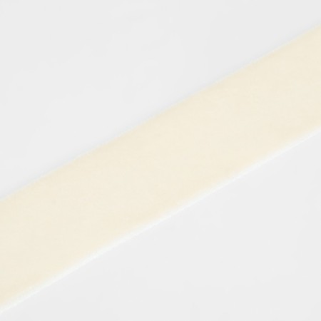 Velvet ribbon, 25 mm, 18 ± 1 m, dairy color No. 08-2