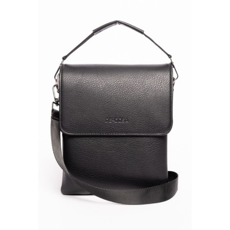 Bag Cross-Body Men, eco-leather de-gosa black, 20x6x24 cm