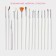 A set of confectionery brushes for decorating the ivory "ivory", 15 pcs, white color