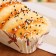 Flee - Magnet "Bun with sesame seeds" 10x6x5cm