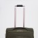 Small 24 suitcase "On a zipper, code castle, with extension, khaki color