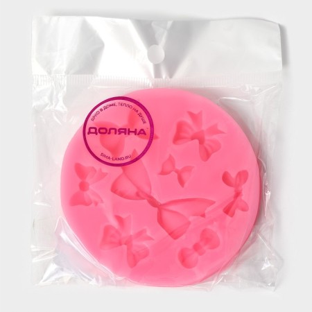 Mold Dolyana "Balt", silicone, d = 8.5 cm, pink color-4