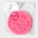 Mold Dolyana "Balt", silicone, d = 8.5 cm, pink color