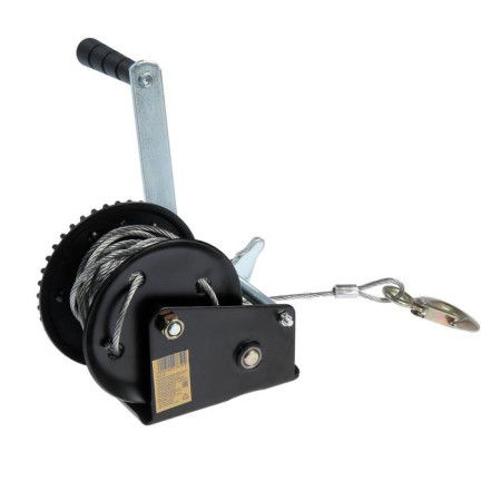 Winper manual drum traction tundra, 1000 kg, metal cable 10 meters-5