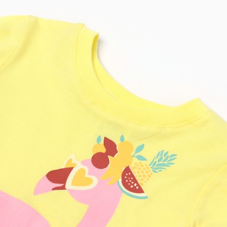 Set for girls (T-shirt/shorts), yellow color/St.-1