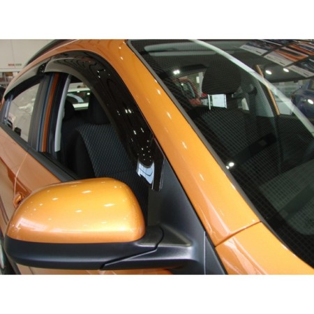 Window deflectors Kia Rio X-Line, 2017-, HB, Dark-1