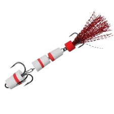Bait jig Lucky John Pennon No. 25, white, red in a blister