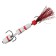 Bait jig Lucky John Pennon No. 25, white, red in a blister