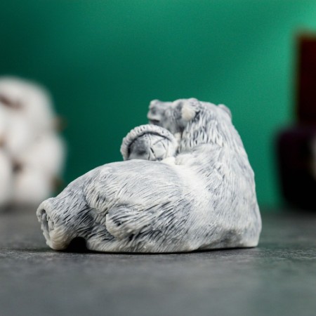 Figure "Girl with a bear" 4cm-2