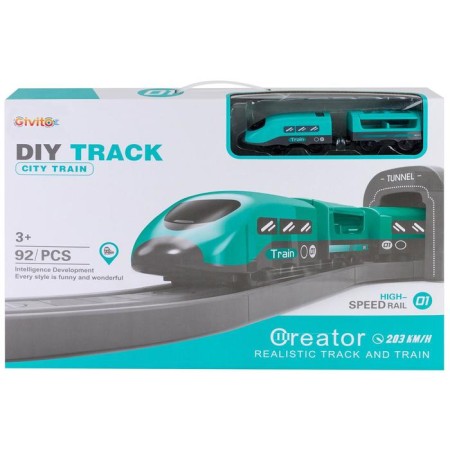 Railway for children "My City", 92 items, on batteries, with sound-8