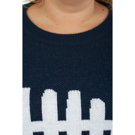 Female jumper, size 52, blue color-2
