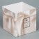 Gift box for flowers with PVC lid, packaging, "silk", 12 x 12 x 12 cm