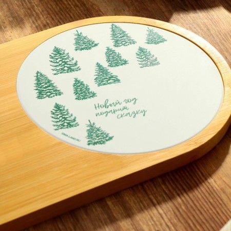 Set for feeding the cheese "New Year will give a fairy tale", 18 x 36 cm-2