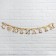 Garland on the eyelets "with an anniversary", crown, length 135 cm