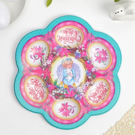 Easter stand for 6 eggs "Angel", 21.5 x 19.9 cm.-1