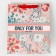 Gift package laminated, packaging, “only for you”, rainbow holography, ml 23 x 27 x 11.5 cm