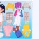 A training board with clothing on Velcro "Dressing. Lina "