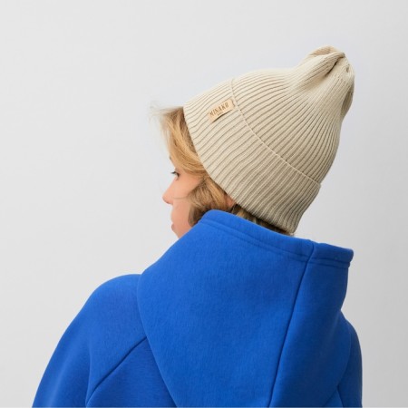 Children's hat minku, rr 48-52, beige color-1