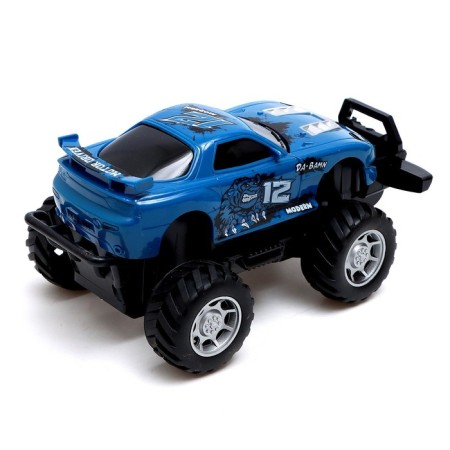 Radio controlled machine "Speed", it works from batteries blue color-2