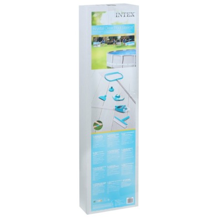 Set for cleaning the pool: vacuum cleaner with 3 nozzles, net, straight brush, 279 cm, 28003 Intex-4