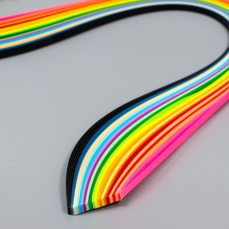 Strips for quilling "Color" (nr 240 strips) width 0.5 cm length 54 cm 26x11x0.5 cm-1