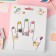 A set of children's rings "fingers" unicorns shiny, 5 pcs., Color, dimensionless