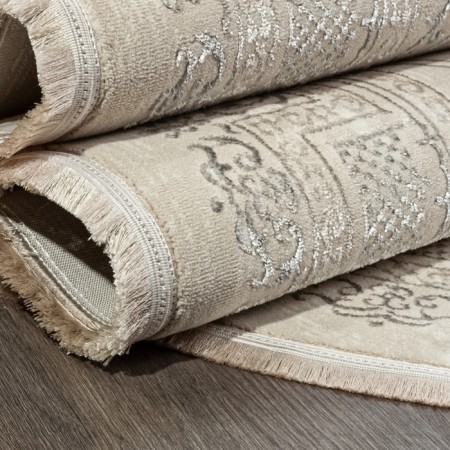 Oval carpet Valentis mikonos, size 80x150 cm, color Cream/A.Gri-3