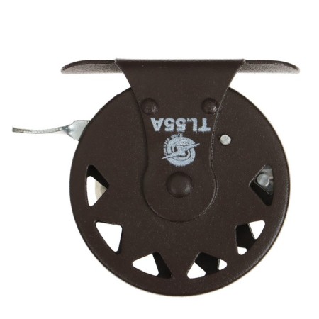 Inertial coil, metal, 2 bearings, diameter 5.5 cm, dark brown color, TL55A-4