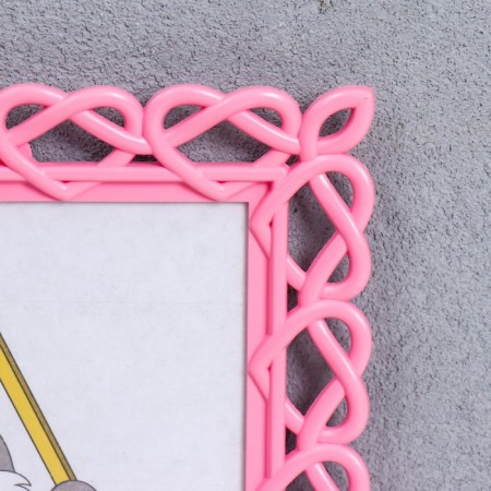 Photo frame L-7 10x15 cm Pink (plastic screen)-1