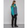 Ski jacket female winter, size 52, green color