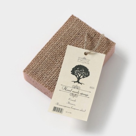 Sponge Hand Made, 13 × 9 × 3.5 cm, hemp fiber-6