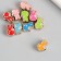 Busina for creativity plastic "gesture PEASE" MIX 0.8x1x1.3 cm