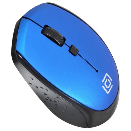 Mouse call 488MW Black/Blue optical (1600DPI) Wireless USB for laptop (4but)-3