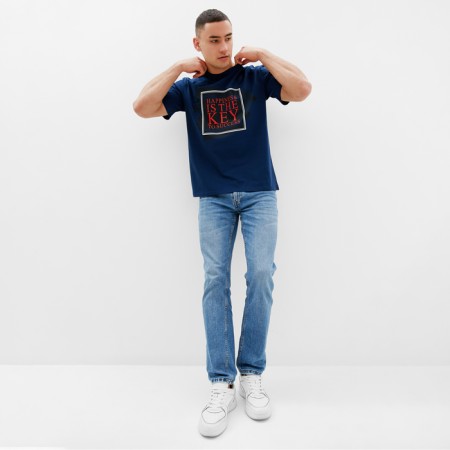 Men's T-shirt Minaku "Key" Blue color, rn 52-3