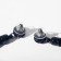 Earrings Assorted "hands", black color, l brush 9 cm