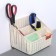Organizer "Knitting", 5 sections, color white rattan