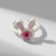 Ring "Montrustrik" Hare, the color is white, dimensionless