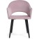 Stol on a metal frame Apr Metal/velor, black/pink 57x57x81 cm