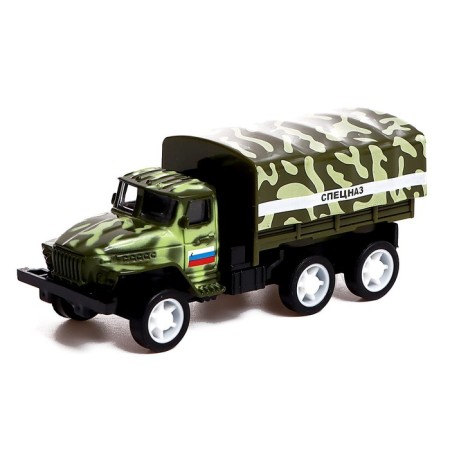 Metal truck "Ural", inertia, scale 1:64, mix-6