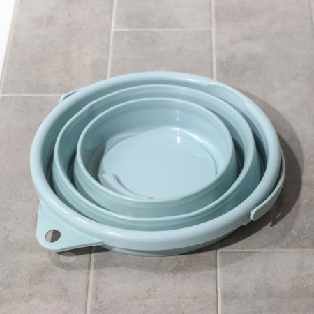 Folding bucket, 10 l, 35 × 33 × 24 cm, gray color-2