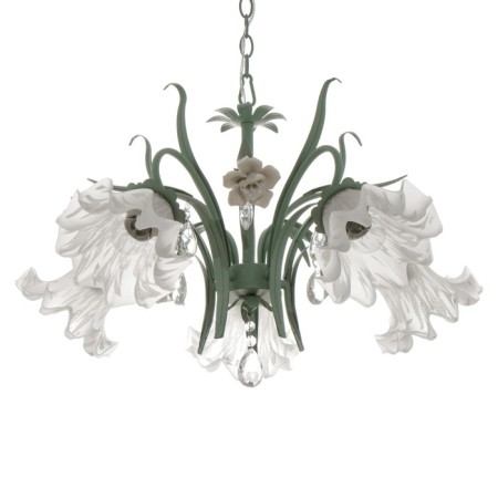 Lyana chandelier 5he27 40w green 45x45x40-90 cm-1