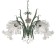 Lyana chandelier 5he27 40w green 45x45x40-90 cm