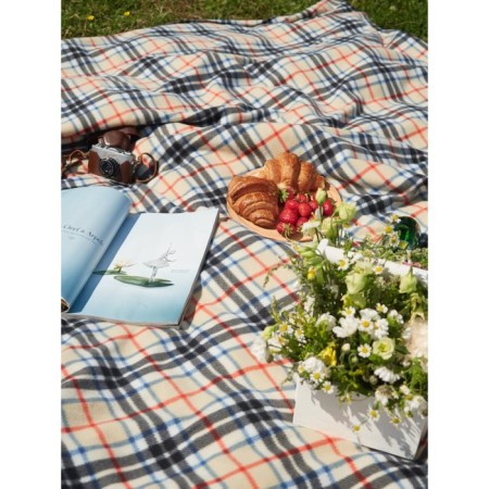 Mackenzie plaid, size 150x200 cm, beige color-5
