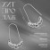 Earrings Metal "Pins" Grozdi, Color Silver