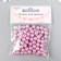 Set of beads "needlework" plastic, diameter 8 mm, 25 g, light pink