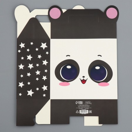Gift folding box, packaging, Panda, 23 x 20 x 10 cm-5